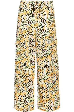 Marni Gerade Hose mit Animal-Print
