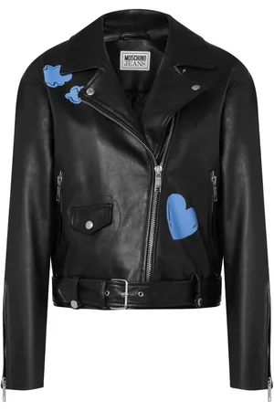 Moschino Bikerjacke mit grafischem Print