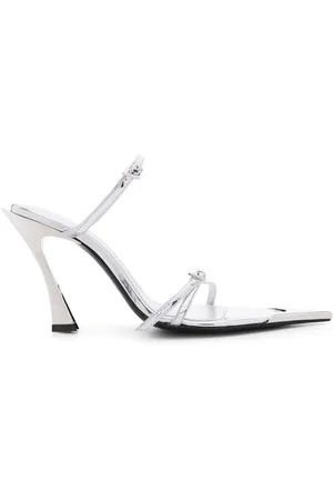 MUGLER Metallische Mules 100mm