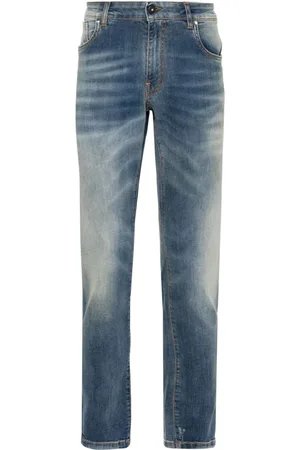 SALVATORE SANTORO Slim-Fit-Jeans im Distressed-Look
