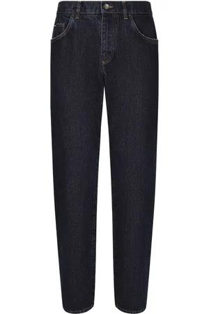 Dolce & Gabbana Halbhohe Straight-Leg-Jeans