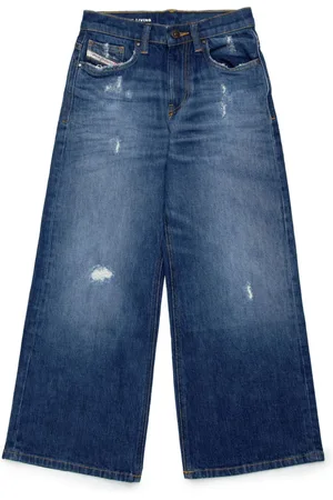 Diesel Gerade Jeans im Distressed-Look