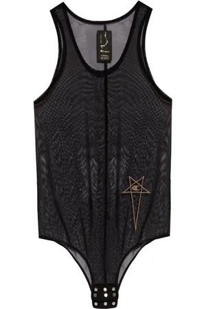 Rick Owens Trägershirt aus Mesh mit Logo