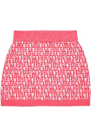 Diesel Gestrickter Rock mit Monogramm