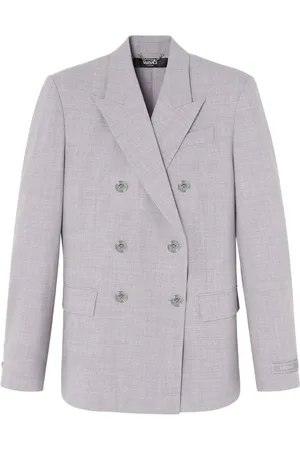VERSACE Doppelreihiger Chambray-Blazer