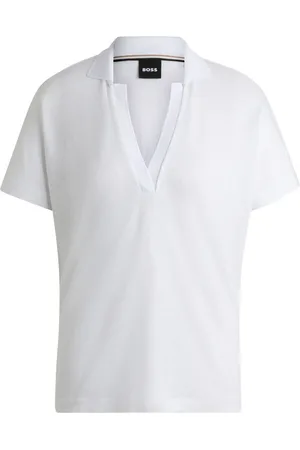 HUGO BOSS Poloshirt mit V-Ausschnitt