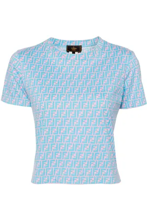 Fendi 1990-2000 T-Shirt mit FF-Print