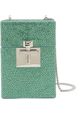 Oscar de la Renta Beuteltasche mit Kristallen