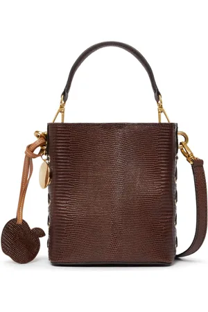Stella McCartney Faux-Leder-Beuteltasche mit Logo-Anhänger