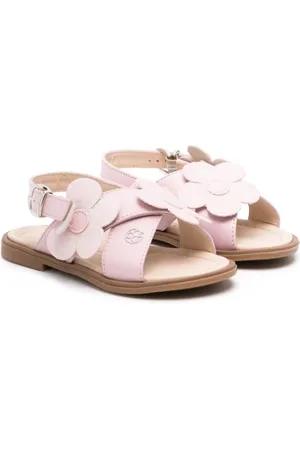 Florens Sandalen mit Blumenapplikation