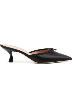 MALONE SOULIERS Satin-Mules mit Schleife