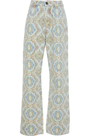 Etro Straight-Leg-Jeans mit Paisley-Print