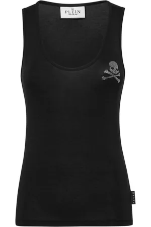 Philipp Plein Top mit Kristallen