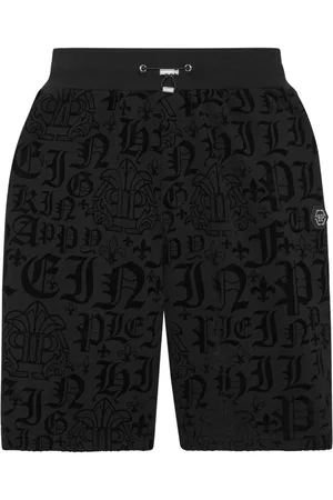 Philipp Plein Joggingshorts mit Gothic Plein-Print