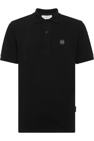 Philipp Plein Poloshirt mit strassverziertem Totenkopf