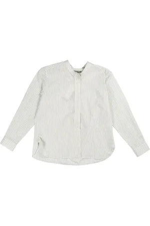 MARGARET HOWELL Stripe long-sleeve shirt