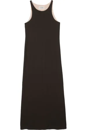 Maison Margiela 2000s geripptes Maxikleid
