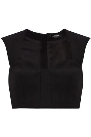 Balmain Cropped-Top mit Einsätzen
