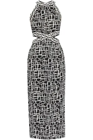 Diane von Furstenberg Zeus Kleid mit Logo Love-Print