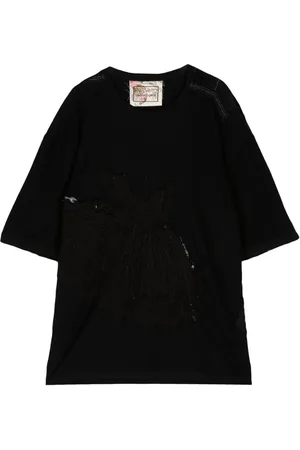 BY WALID Sinbad T-Shirt im Patchwork-Look