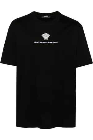 VERSACE Besticktes Medusa Milano T-Shirt