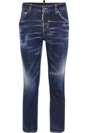 Dsquared2 Ausgeblichene Skinny-Jeans mit hohem Bund