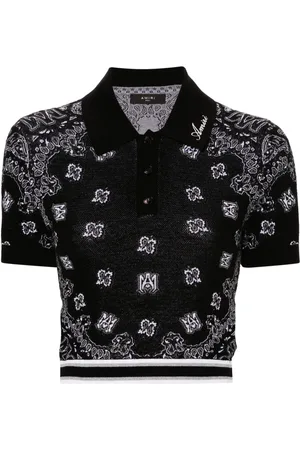 AMIRI Poloshirt mit Bandana-Jacquardmuster