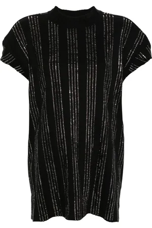 The Attico Laurie T-Shirt mit Kristallen