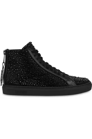 Moschino High-Top-Sneakers mit spitzen Nieten