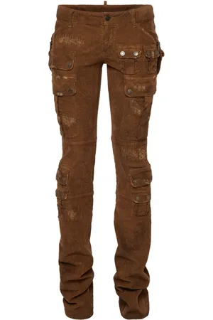 Dsquared2 Tief sitzende Skinny-Cordhose