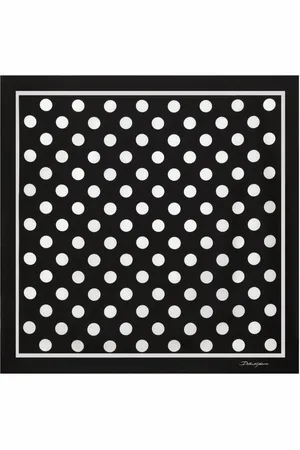 Dolce & Gabbana Schal aus Seide mit Polka Dots