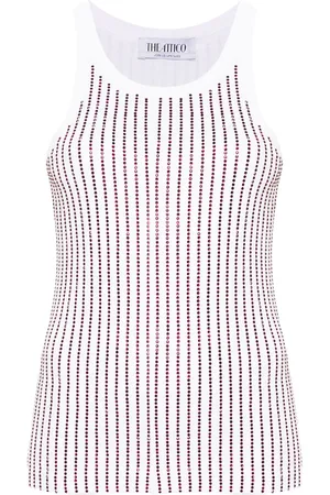 The Attico Kristallverziertes Top