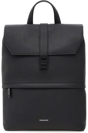 Salvatore Ferragamo Rucksack aus Leder mit Logo-Prägung