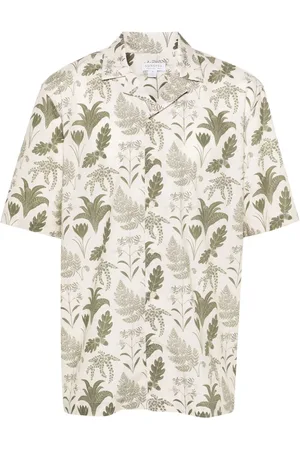 Sunspel X Katie Scott Hemd mit Blatt-Print
