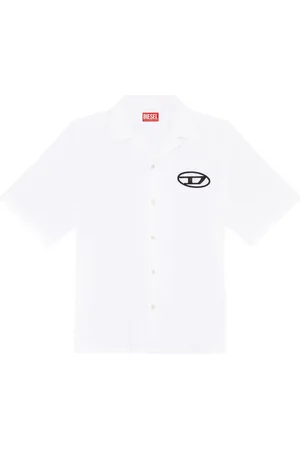 Diesel Bowlinghemd mit Logo-Stickerei