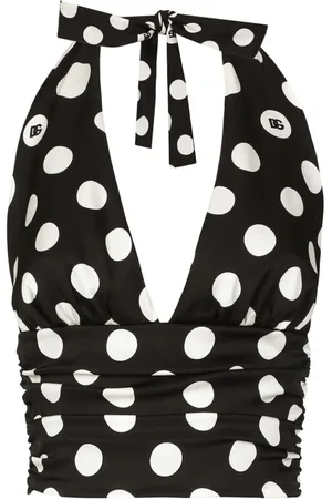 Dolce & Gabbana Cropped-Top mit Polka Dots
