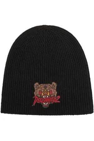 Dsquared2 Wollmütze mit Teddy-Applikation