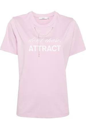 B+AB T-Shirt mit Kunstperlen