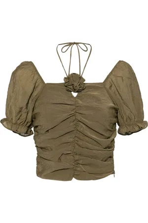 B+AB Cropped-Top mit Applikationen
