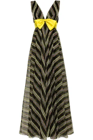 GEMY MAALOUF Gestreiftes Abendkleid