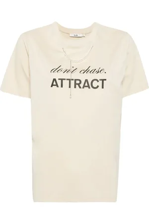 B+AB T-Shirt mit Kunstperlen