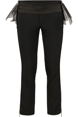 Dsquared2 Skinny-Hose mit Tüll-Overlay