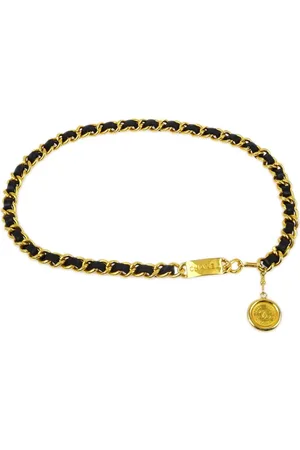 CHANEL 1990-2000 Kettengürtel mit Medaillon