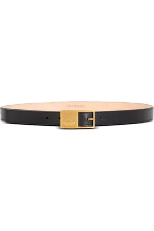 Balmain Thin Signature Ledergürtel