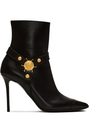Balmain Eva Stiefeletten mit Logo-Schild 95mm