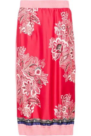 Etro Midirock mit Blumen-Print