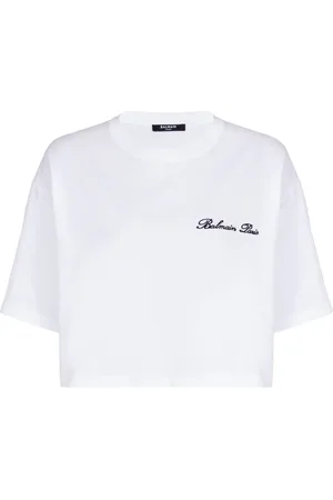 Balmain T-Shirt mit Logo-Stickerei