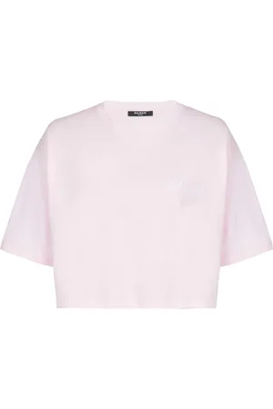 Balmain T-Shirt mit Logo-Stickerei
