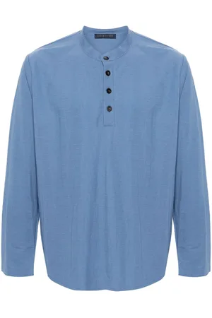 Harris Wharf London Poloshirt mit Stehkragen