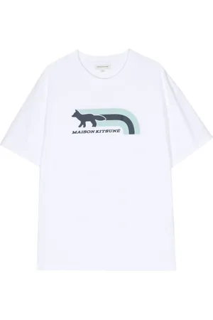 Maison Kitsuné T-Shirt mit Flash Fox-Print